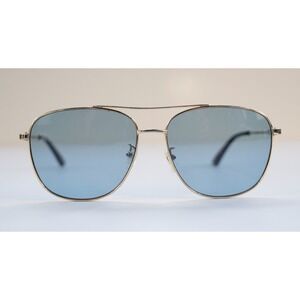 GUCCI Sunglasses GG0410SK 005 Gold Blue Aviator Double Bridge Japan